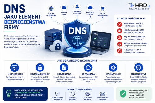 DNS jako element bezpieczeństwa firmy – monitoring DNS i ochrona infrastruktury