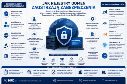 Jak rejestry domen zaostrzają zabezpieczenia i weryfikację danych abonentów
