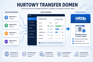 Hurtowy transfer domen do jednego rejestratora