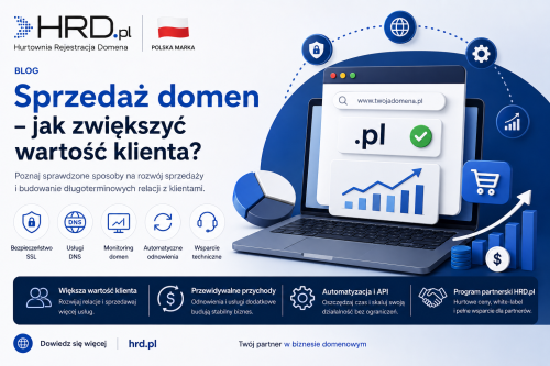Przychód z klienta domenowego i rozwój sprzedaży usług