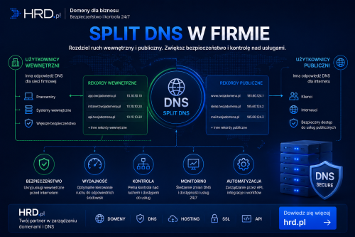 Split DNS w firmie i bezpieczeństwo infrastruktury online