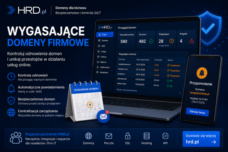 Wygasające domeny firmowe i bezpieczeństwo usług online